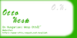 otto wesp business card